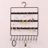 Creative Iron Art Hooks Wall Jewelry Rack Girls Dresser
