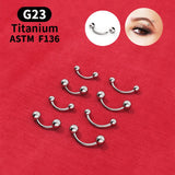 Stylish G23 Titanium Belly Button Ring 16G
