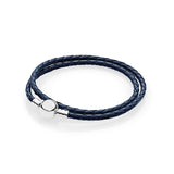 Fashionable Woven Leather Couple Bracelet Multi-color Selection