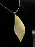 18K Leaf Necklace Winter Sweater Decoration Pendant Boutique Jewelry