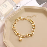 Gothic Cuban Link Chain Anklet Bracelet for Women