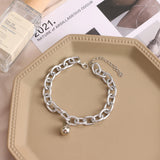 Gothic Cuban Link Chain Anklet Bracelet for Women