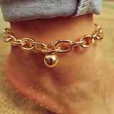 Gothic Cuban Link Chain Anklet Bracelet for Women