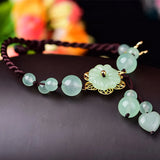 Ethnic Style Anklet Flower Pattern Beads Pendant Jewelry Leg Chain