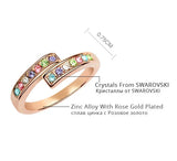Austrian Element Crystal Ring For Women Birthday Gift