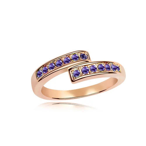 Austrian Element Crystal Ring For Women Birthday Gift