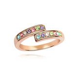 Austrian Element Crystal Ring For Women Birthday Gift