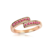 Austrian Element Crystal Ring For Women Birthday Gift