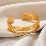 Stainless Steel Bracelet For Women Rhombus Cuff Jewelry