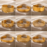 Stainless Steel Bracelet For Women Rhombus Cuff Jewelry