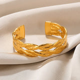 Stainless Steel Bracelet For Women Rhombus Cuff Jewelry