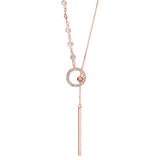 Bar Circle Long Necklace For Women Chain Sweater Necklaces Jewelry