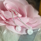 Bead Ear Wire Sterling Silver Earrings for Women