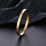 Stainless Steel Moon Star Bangle Bracelet