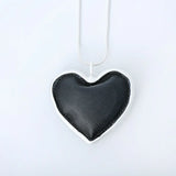 Peach Heart Pendant Necklace Long Chain Necklace for Women