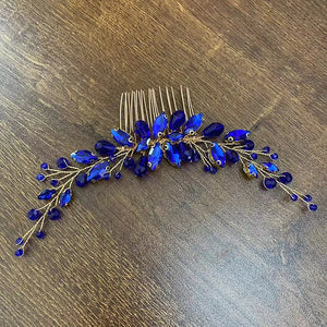 Crystal Bridal Comb Hair Pins Wedding Headband with Earrings