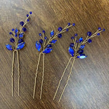 Crystal Bridal Comb Hair Pins Wedding Headband with Earrings