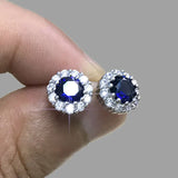 Stone Women's Stud Earrings Geometry Studs Zirconia Earrings