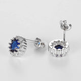 Stone Women's Stud Earrings Geometry Studs Zirconia Earrings