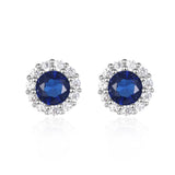 Stone Women's Stud Earrings Geometry Studs Zirconia Earrings
