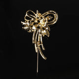 Bow-knot Brooch Jewelry For Women/men Metal Scarf Wedding Gift