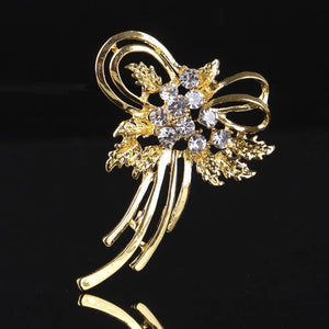 Bow-knot Brooch Jewelry For Women/men Metal Scarf Wedding Gift