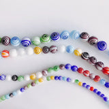 Mixed Glass Beaded Necklace Bracelet Set