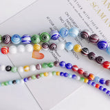 Thousand Flower Beaded Necklace Bracelet Set