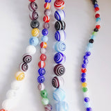Mixed Glass Beaded Necklace Bracelet Set