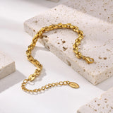 18k Plated Stainless Steel Chain Bracelet for Women