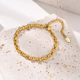 18k Plated Stainless Steel Chain Bracelet for Women