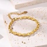18k Plated Stainless Steel Chain Bracelet for Women
