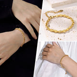 18k Plated Stainless Steel Chain Bracelet for Women