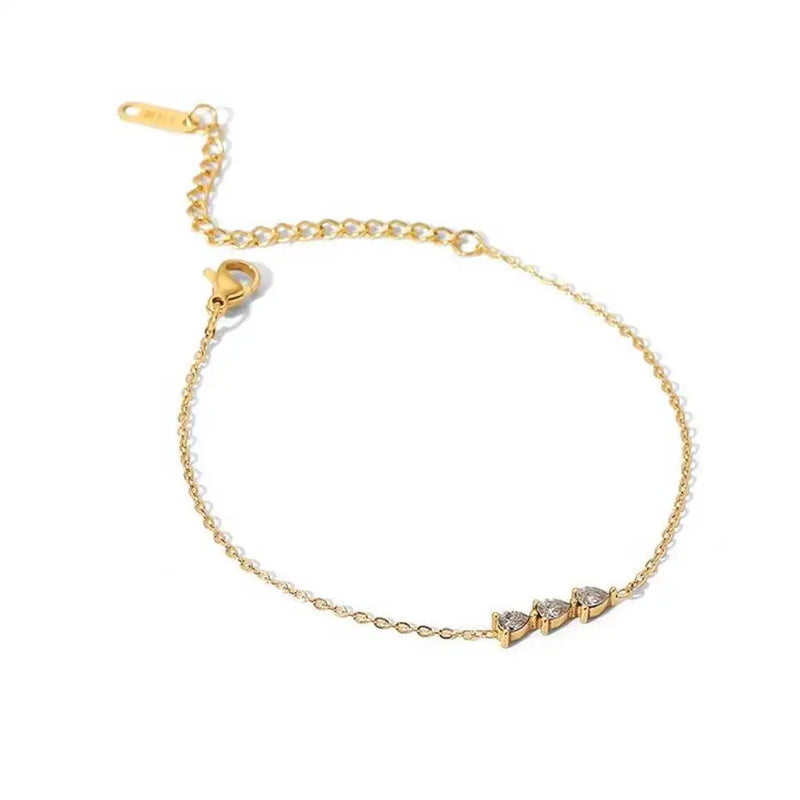 Rhinestone Chain Bracelets Glitter Bangles Lightweight Jewelry
