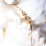 Vintage Style Rhinestone Chain Bracelet Glitter Jewelry Bangle