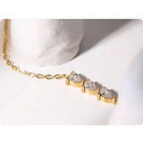 Vintage Style Rhinestone Chain Bracelet Glitter Jewelry Bangle