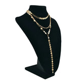 Chain Link Lock Necklace Pendant Women Goth Jewelry Party Punk Long Necklace