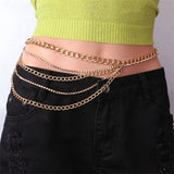 Charm Belly Waist Chain Bikini Waist Chain Diamond Metal Jewelry