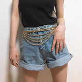 Charm Belly Waist Chain Bikini Waist Chain Diamond Metal Jewelry