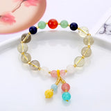 Chinese Style Tassel Wind Round Bead Bracelet for Women