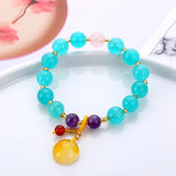 Chinese Style Tassel Wind Round Bead Bracelet for Women