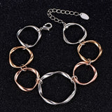 Geometric Bracelet Jewelry Circles Women Bangles Mix Pulseira Feminina