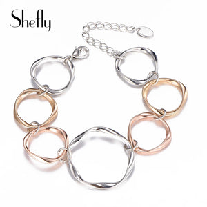 Geometric Bracelet Jewelry Circles Women Bangles Mix Pulseira Feminina