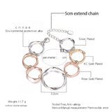 Geometric Bracelet Jewelry Circles Women Bangles Mix Pulseira Feminina