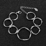 Geometric Bracelet Jewelry Circles Women Bangles Mix Pulseira Feminina