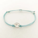 Classic Rope Bracelet Geometric Pendant Adjustable Bangle