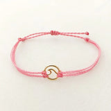 Classic Rope Bracelet Geometric Pendant Adjustable Bangle