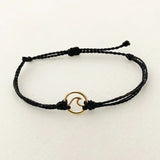 Classic Rope Bracelet Geometric Pendant Adjustable Bangle