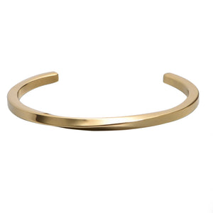 Classic Stainless Steel Bangle Cuff Bracelet for Men and Women