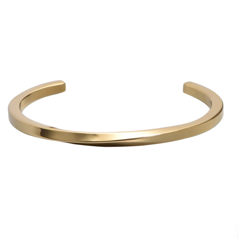Classic Stainless Steel Bangle Cuff Bracelet for Men and Women